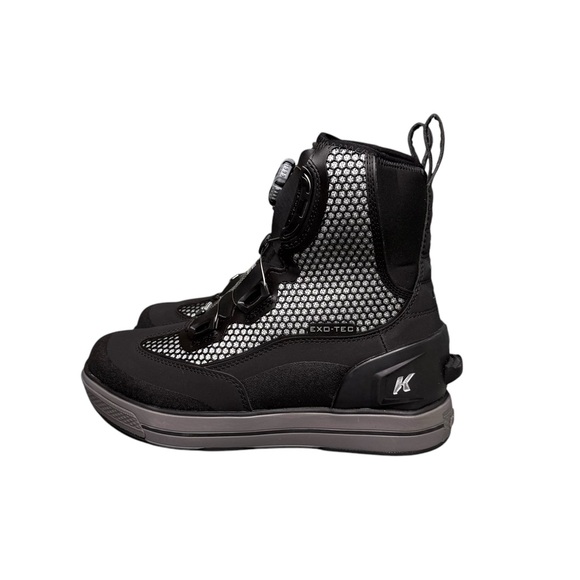 Korkers Chrome Lite Fly Fishing Low Profile Hydrophobic Adjustable Boots Gray - Picture 2 of 10
